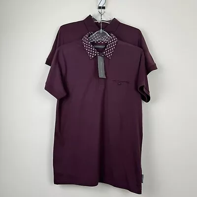 Buy French Connection Polo T Shirts Berry Cotton Jersey Size Medium 2 Pack Mens New • 12.95£