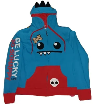 Buy 2012 So So Happy Ozzie Monster Hoodie Jacket Emo Vintage Hooded Sweatshirt  • 482.56£
