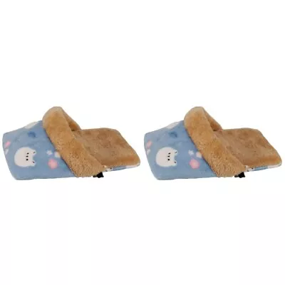 Buy  2 Count Pig Cotton Nest Guinea Rabbit Bed Hamster Slipper Cozy Hideouts • 10.51£