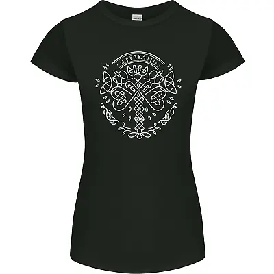 Buy Viking Yggdrasil Tree Norse Mythology Thor Womens Petite Cut T-Shirt • 8.75£
