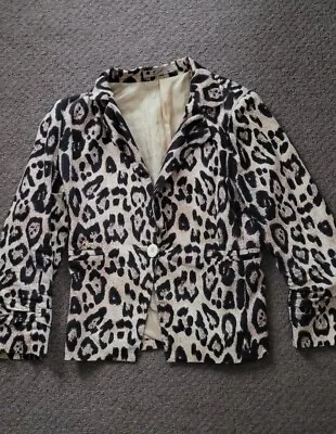 Buy Leopard Jacket Classic Going Out Casual Size 8/10 • 7.99£