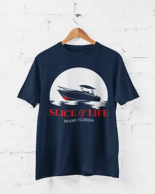Buy Slice Of Life Miami Florida Funny T Shirt Dexter TV Serial Killer Boat Funny • 13.95£