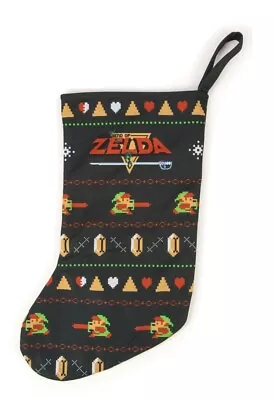 Buy The Legend Of Zelda Retro Embroidered 18  Holiday Stocking • 22.80£