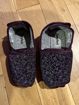 Buy COSYFEET. New. Purple & Green Twining Flora. Adjustable Side/ End. Size 7. Warm • 34£