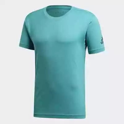 Buy Adidas Mens Freelift Chill Workout Running T-Shirt / Aqua / RRP £37 • 9.99£