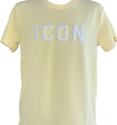 Buy Mens Icon T Shirts, Yellow Urban Street Wear Teeshirt • 15£