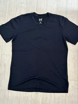 Buy Men's SuperNatural Merino V Neck T Shirt, Black, L, • 14£