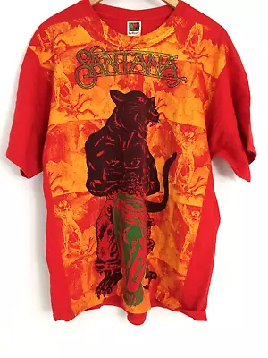 Buy Carlos Santana 1999 World Tour Live In Concert Milagro T-Shirt Rare Vintage L • 12.99£