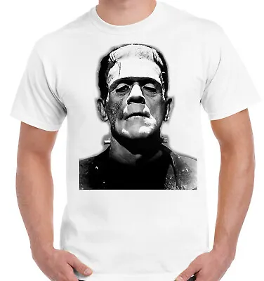 Buy Frankenstein T-Shirt Halloween Horror Scary Film Cult Monsters Boris Karloff • 9.49£