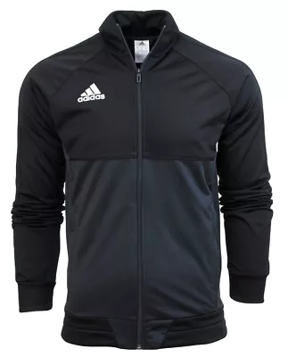 Buy Adidas Mens Full Zip Tracksuit Top Training Jacket 3 Stripes Size S Black • 16.98£