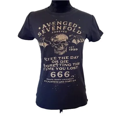 Buy AVENGED SEVENFOLD Band T-shirt Women's XL Black Y2K Hot Topic • 17.05£