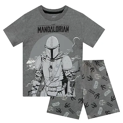 Buy Boys Star Wars Pyjamas | Kids The Mandalorian Short Pyjamas | Kids Mando PJs • 16.99£
