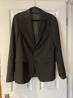 Buy Mens Zara Black Suit/Smart Jacket Slim Fit Size Medium 40in • 3.90£