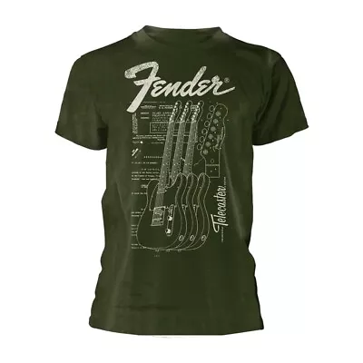 Buy FENDER - TELECASTER GREEN T-Shirt Medium • 19.11£