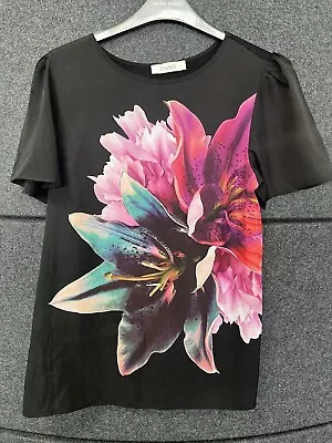 Buy Oasis Floral Print T-shirt Size S (8-10) • 4£