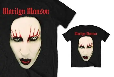 Buy Marilyn Manson Red Lips Official Men's Short Sleeve T-Shirt • 14£