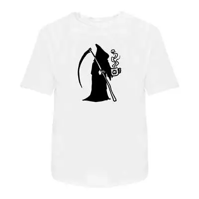 Buy 'Grim Reaper With Coffee' Men's / Women's Cotton T-Shirts (TA027214) • 11.89£
