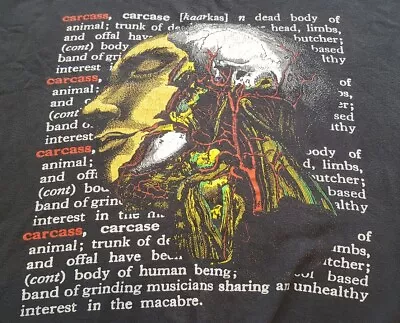 Buy CARCASS 1992 Tour Band Shirt Death Metal Napalm Death Entombed Deicide Obituary  • 62£