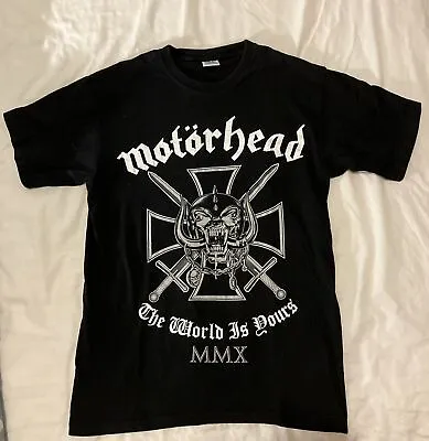 Buy Motorhead The World Is Yours MMX Black Tshirt Size Small Vintage Metal • 12.99£