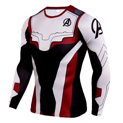 Buy Cosplay Endgame T-Shirts Avengers Quantum Realm 3D Superhero Sports Cool T-Shirt • 13.80£