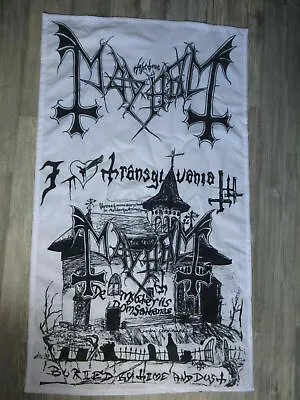 Buy Mayhem Poster Flag Flagge Black Metal Morbid Darkthrone Bathory Taake • 25.65£