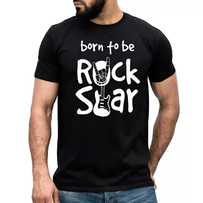 Buy Rock Star Mens Kids T-Shirt Guitarist Boys Girls Children Cute Guitar Funny Tee • 7.99£
