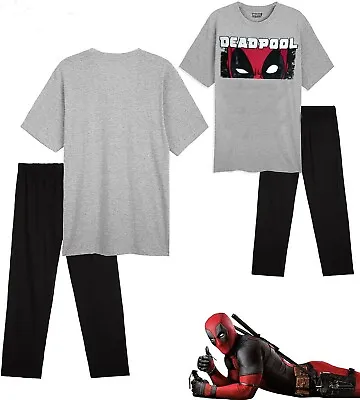 Buy Deadpool Marvel Men's 2 Piece Pyjama Set - XL - Free P&P  • 25.99£