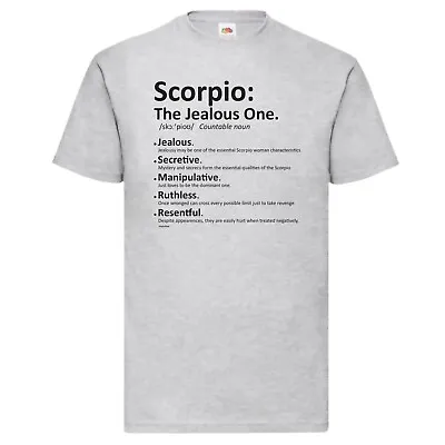 Buy Zodiac Negative Traits - Scorpio T-Shirt Birthday Gift • 12.59£
