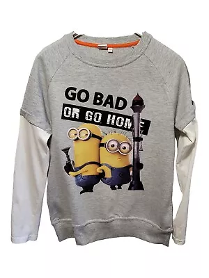 Buy Despicable Me Sweatshirt 10 12 Licenced Mock Layered 146/152 Minion Made Cookie • 6.84£