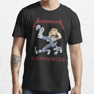 Buy Alcoholica Drink Em All Heavy Metal Rock Punk Music Bands Fan Gift T Shirt • 8.99£