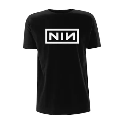Buy NINE INCH NAILS - CLASSIC WHITE LOGO BLACK T-Shirt X-Large • 19.11£