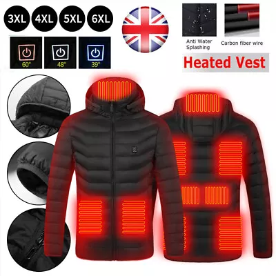 Buy USB Electric Heated Jacket Warm Coat Heating Hoodie Padded Coats Washable • 16.99£
