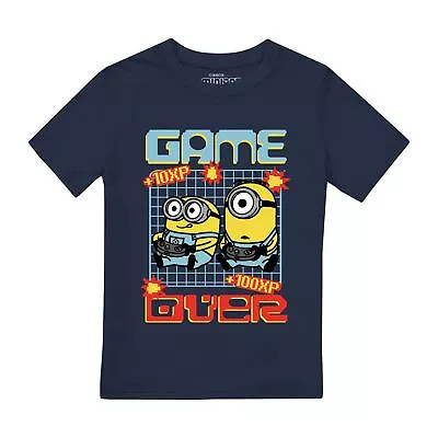 Buy Minions Boys T-Shirt Game Over Top Tee 3-13 Years Official • 11.99£