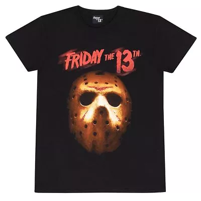 Buy Friday The 13th - Mask Unisex Black T-Shirt Large - Large - Unisex - - K777z • 13.09£