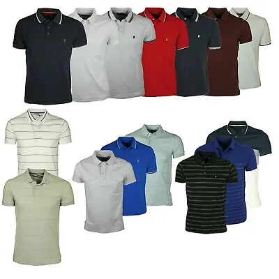 Buy French Connection Polo Shirt Button Up Short Sleeved Casual Smart Sports Tee • 14.99£