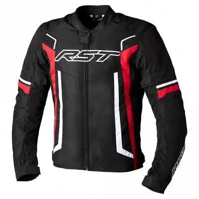 Buy RST Men's Pilot Evo CE Textile Motorcycle Jacket (Black/Red/White) • 99.99£