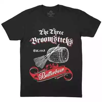 Buy Three Broomsticks Mens T-Shirt Pewter Tankard Pub Inn Butterbeer D327 • 10.99£