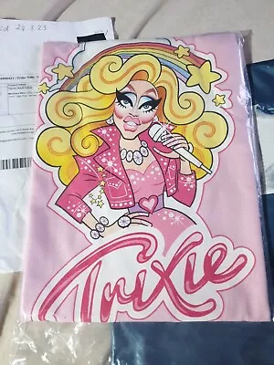 Buy Pre Loved Official Merch Trixie Mattel Pink Printed T Shirt Size M  • 25£
