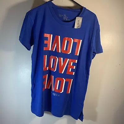 Buy Flirtitude Active Titan Blue Love T-Shirt Size XS.  • 8.05£