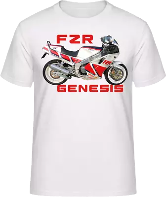 Buy Motorcycle T-Shirt FZR Genesis Motorbike Biker Short Sleeve Crew Neck • 16.99£