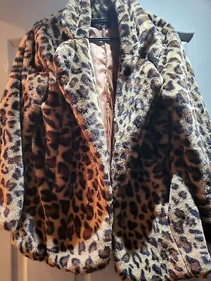Buy Fluffy Leopard Print  Teddy Jacket • 8.99£