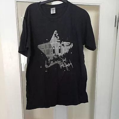 Buy Qwertee Nintendo Mario Star Bit / Star Wars Mash Up T Shirt Large • 15£