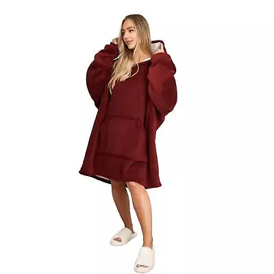 Buy Sienna Hoodie Blanket Oversized Ultra Plush Sherpa Giant Big Hooded Sweatshirt • 13.49£