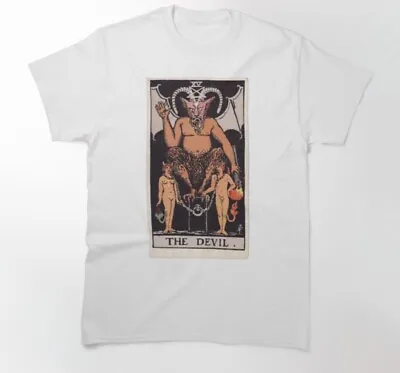 Buy The Devil Tarot Card T Shirt - Esoteric - Mystic - %100 Premium Cotton • 12.95£