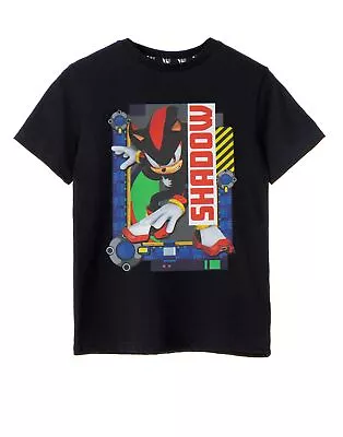 Buy Sonic The Hedgehog Black Short Sleeved T-Shirt (Boys) • 10.95£