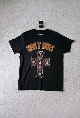 Buy Size Large Guns N Roses T Shirt Appetite For Destruction Black BNWT Official • 12.99£