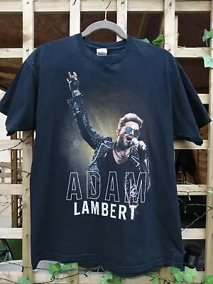 Buy Adam Lambert Official Tour T Shirt Music Black Size Large • 18.95£