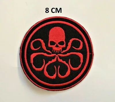 Buy Captain America Hydra Skull Embroidered Iron On Sew On Clothes Jacket Patch N-17 • 1.99£