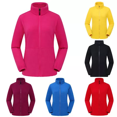 Buy Womens Ladies Fleece Jacket Full Zip Up Warm Classic Fleece Anti-pill Tops UK ~ • 7.19£
