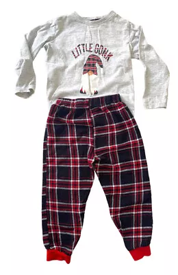 Buy PEP & CO Girls Age 3-4 Little Gonk Christmas Pajamas Check & Grey • 5.99£